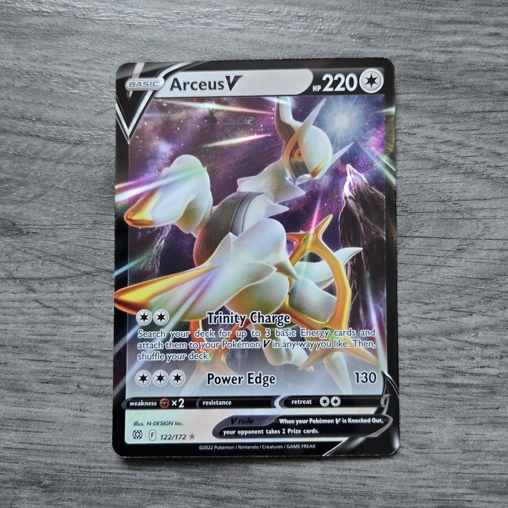 Arceus V #122 Pokemon Brilliant Stars Holo Card